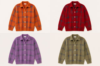 Beatrice | Checked Button Cardigan