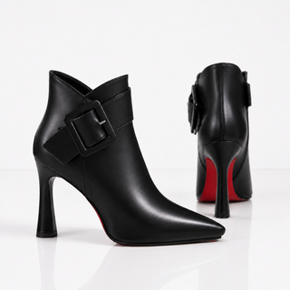 Blair | Buckle Pointed Ankle Boots