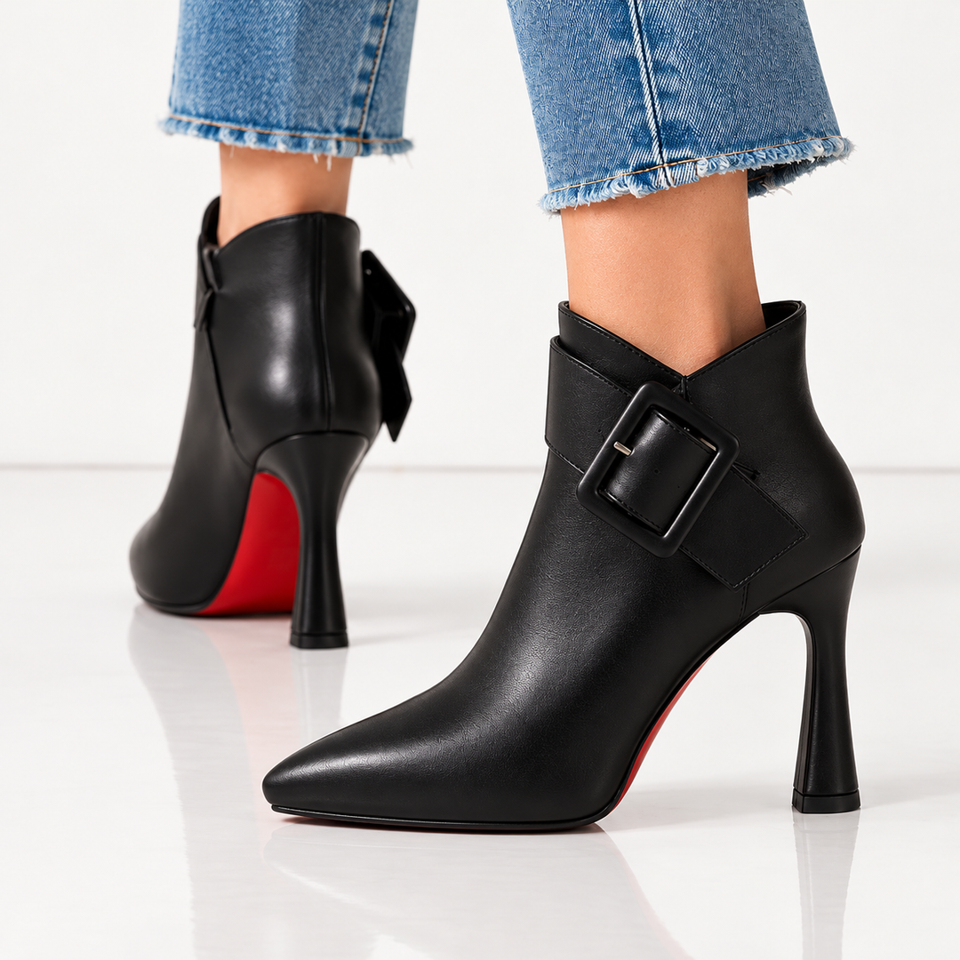 Blair | Buckle Pointed Ankle Boots