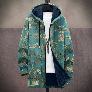 Blossom Branch Art Hooded Cardigan
