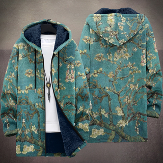 Blossom Branch Art Hooded Cardigan