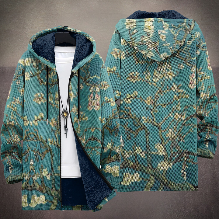 Blossom Branch Art Hooded Cardigan