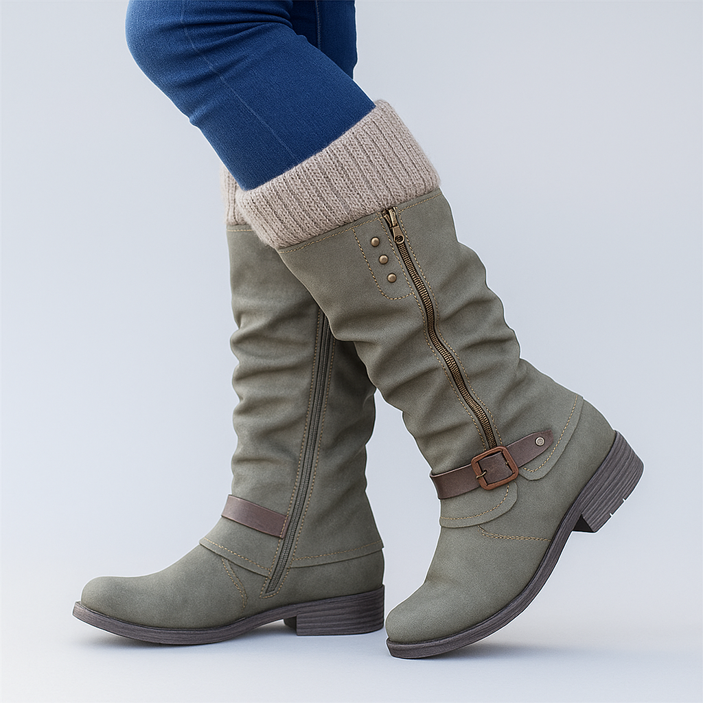 Bonnie | Buckle Slouch Boots
