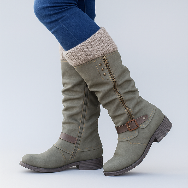 Bonnie | Buckle Slouch Boots