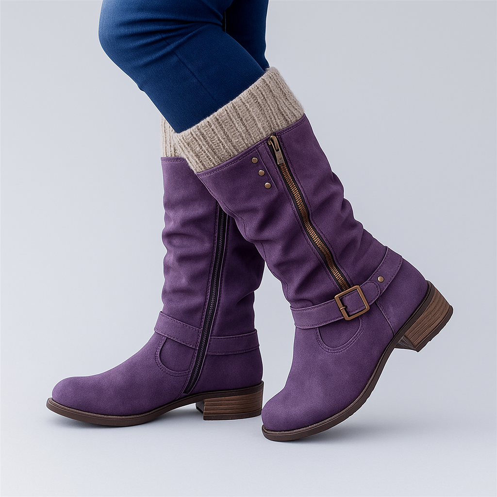 Bonnie | Buckle Slouch Boots