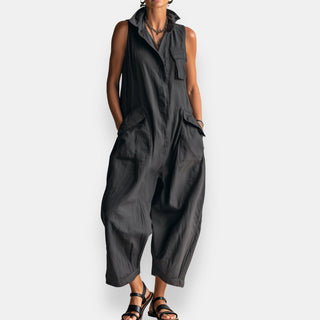 Carmela | Sleeveless Wide-Leg Jumpsuit