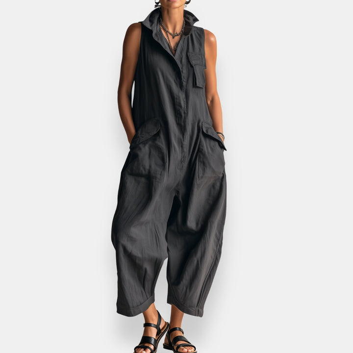 Carmela | Sleeveless Wide-Leg Jumpsuit