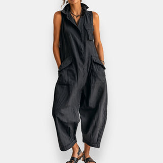 Carmela | Sleeveless Wide-Leg Jumpsuit