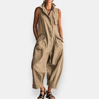 Carmela | Sleeveless Wide-Leg Jumpsuit