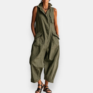 Carmela | Sleeveless Wide-Leg Jumpsuit