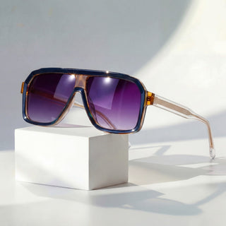Raven Retro Sunglasses Indigo