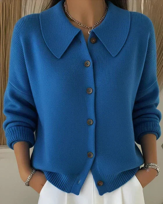 Clarissa | Button-Collar Cardigan