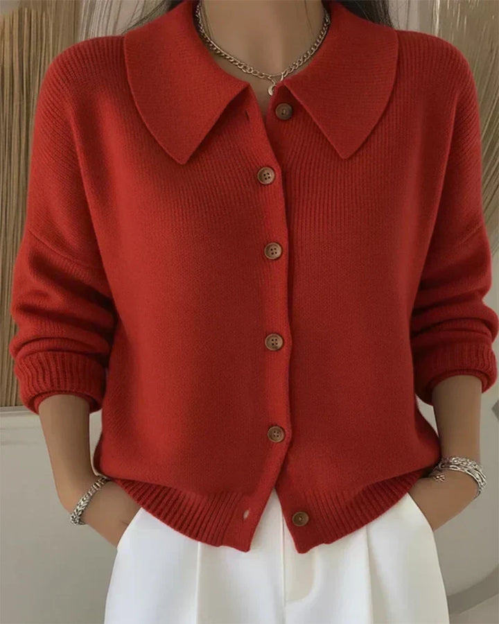 Clarissa | Button-Collar Cardigan