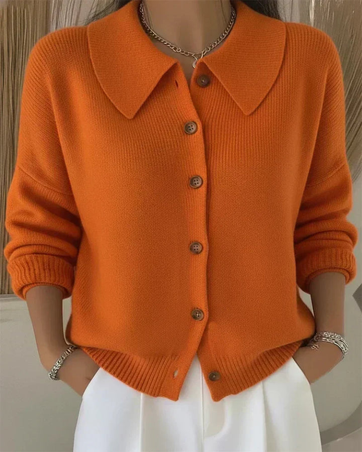 Clarissa | Button-Collar Cardigan
