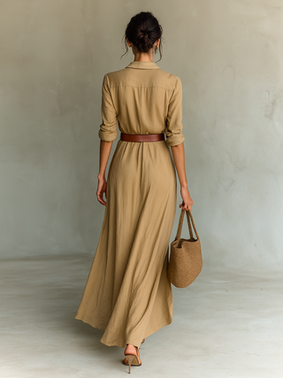 Clémence | Maxi Shirt Dress