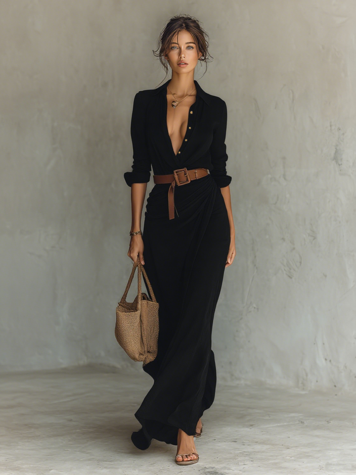 Clémence | Maxi Shirt Dress