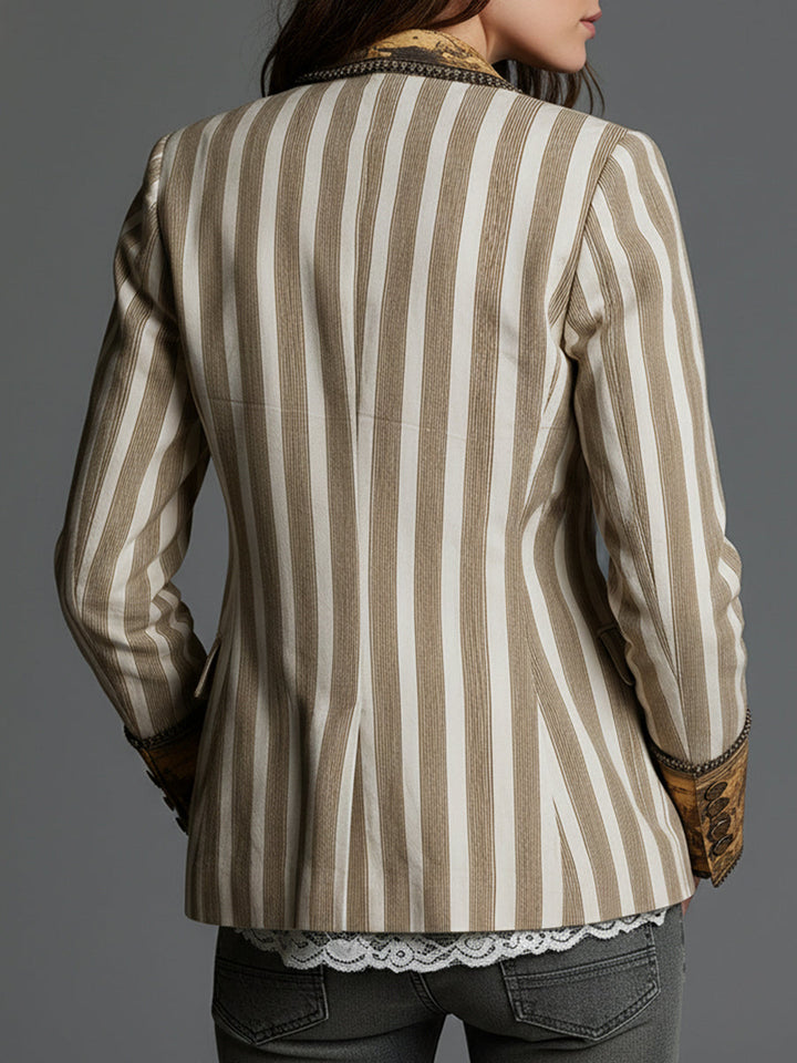 Clementine | Boho Striped Blazer