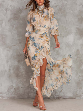 Cora | Painted Floral Maxi Dress