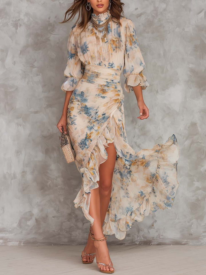 Cora | Painted Floral Maxi Dress