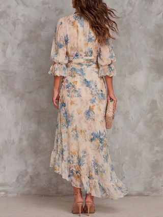 Cora | Painted Floral Maxi Dress