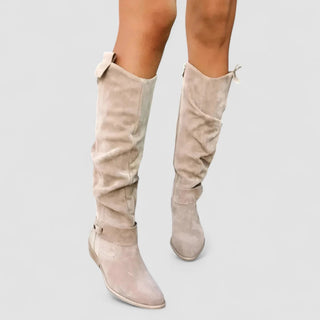 Dahlia | Slouchy Knee-High Western Boots