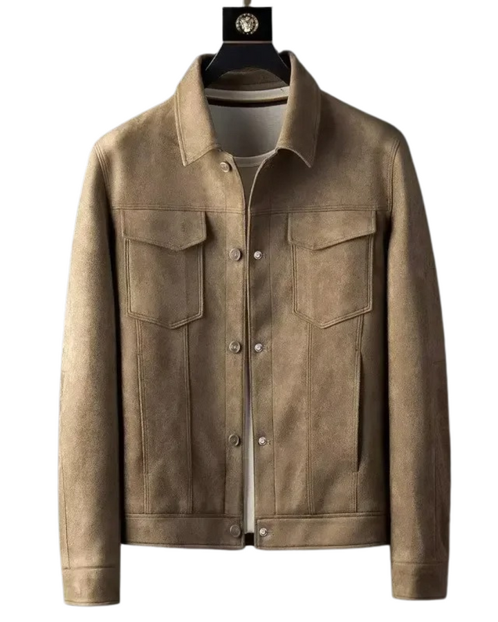 Dante | Leather-Look Trucker Jacket