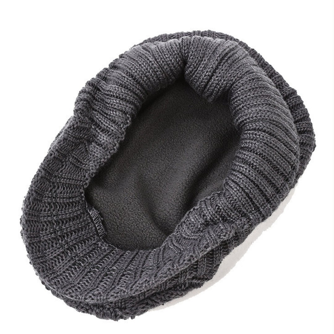 Declan | Cable-Knit Flat Cap