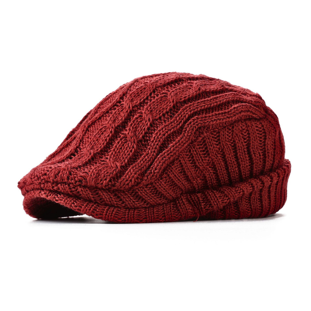 Declan | Cable-Knit Flat Cap