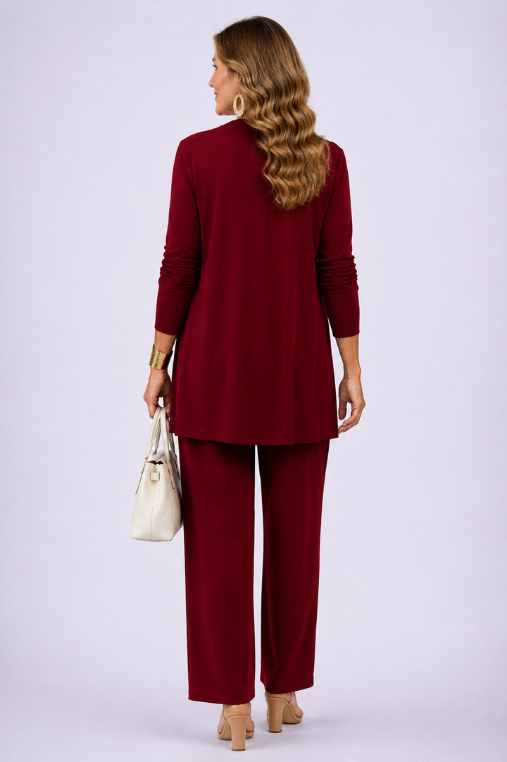 Denise | Red Floral Three-Piece Set