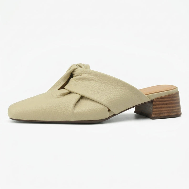 Camilla Leather Twist Mule