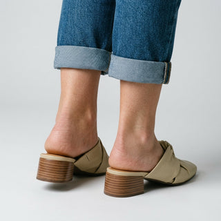 Camilla Leather Twist Mule