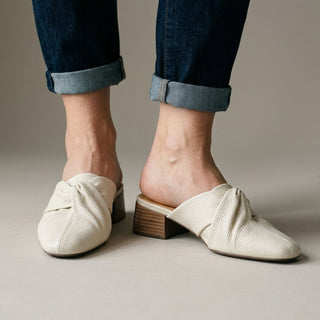 Camilla Leather Twist Mule