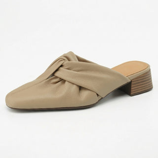 Camilla Leather Twist Mule