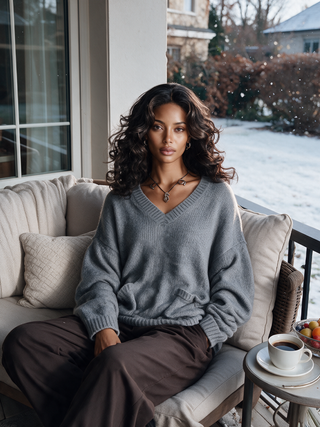 Doris | Pocket V-Neck Sweater
