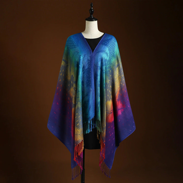 Elodie | Gradient Paisley Fringe Scarf