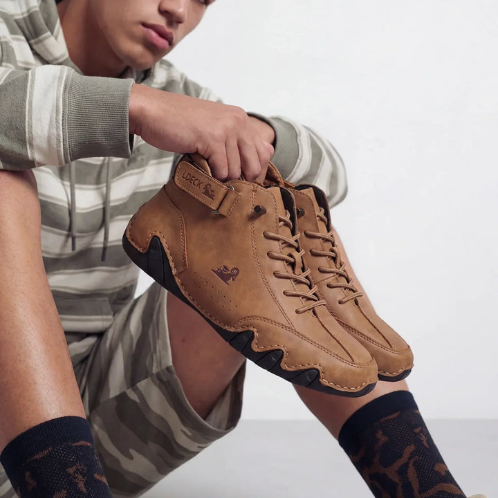 Emilio | Mid-Top Suede-Look Sneaker