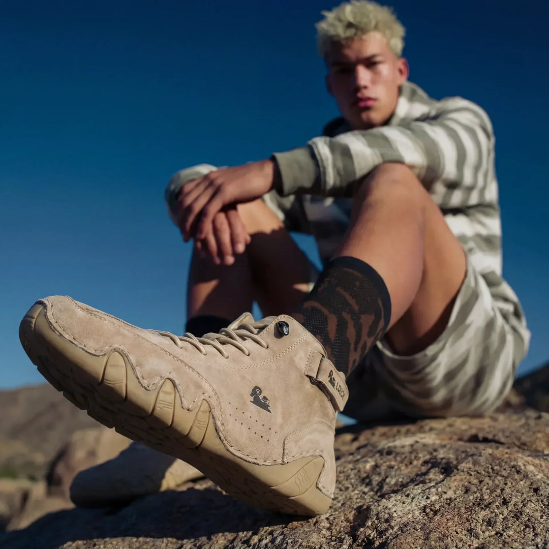 Emilio | Mid-Top Suede-Look Sneaker