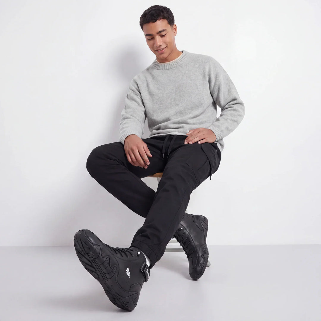Emilio | Mid-Top Suede-Look Sneaker
