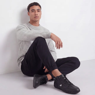 Emilio | Mid-Top Suede-Look Sneaker