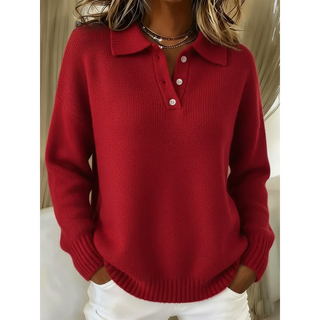 Esther | Cosy Polo-Collar Sweater