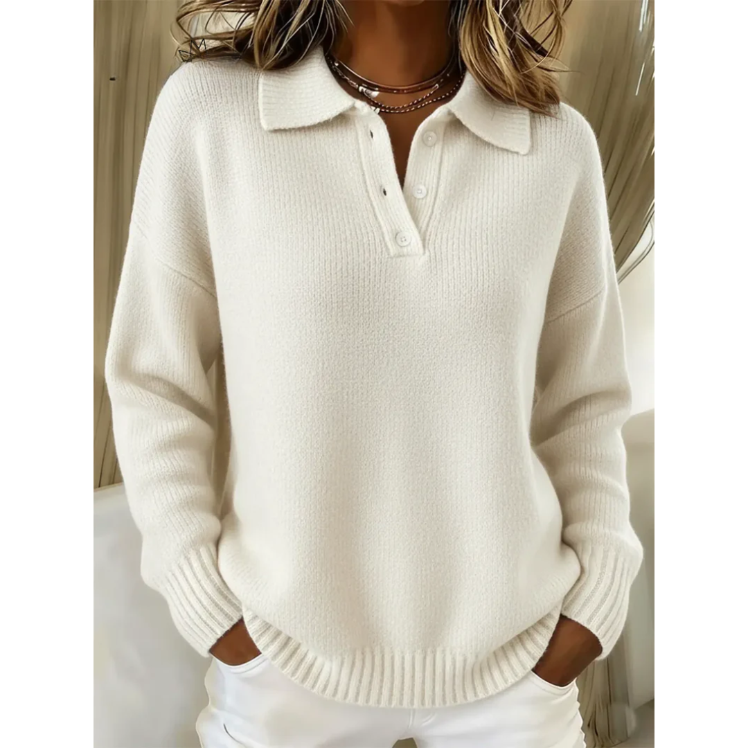 Esther | Cosy Polo-Collar Sweater