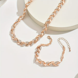 Fish Tail Crystal Jewellery Set
