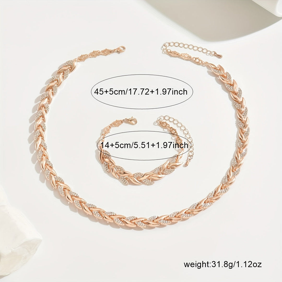 Fish Tail Crystal Jewellery Set