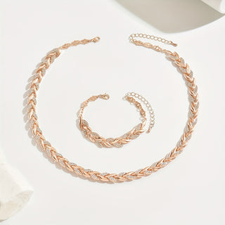 Fish Tail Crystal Jewellery Set