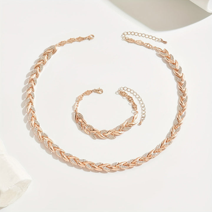 Fish Tail Crystal Jewellery Set