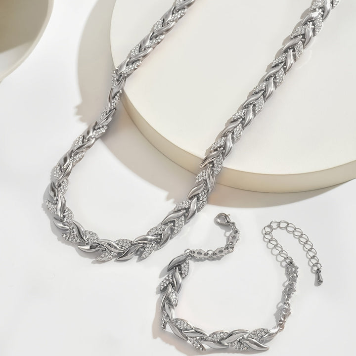Fish Tail Crystal Jewellery Set