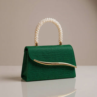 Ava Sequin Pearl Clutch