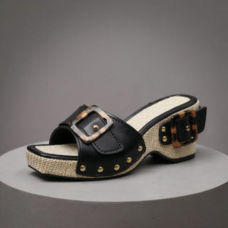 Stassi Studded Platform Mule