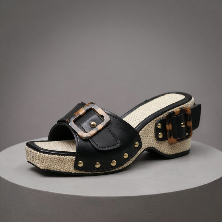 Stassi Studded Platform Mule