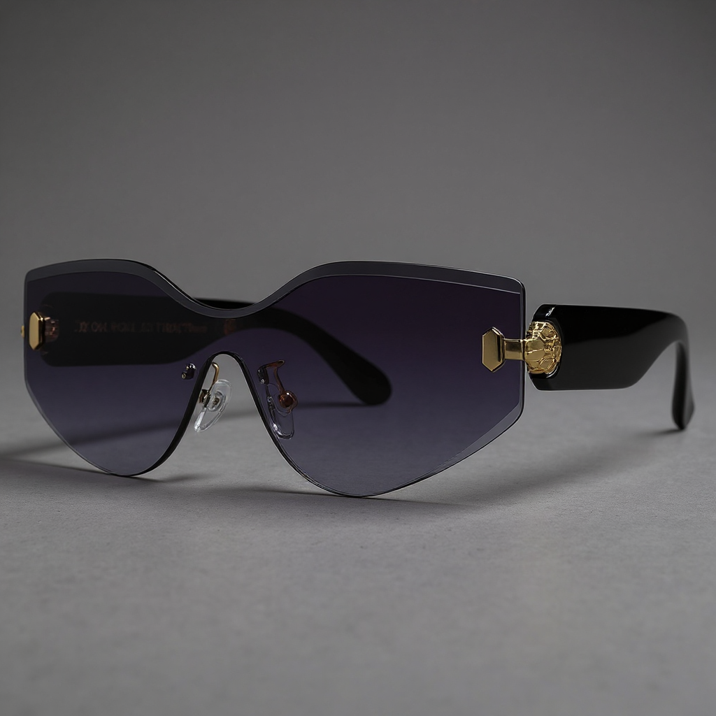 Bella Oversized Rimless Sunglasses